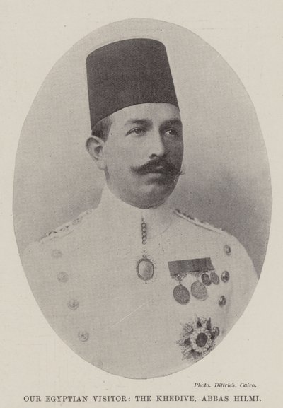 Nasz egipski gość, Khedive, Abbas Hilmi autorstwa English Photographer