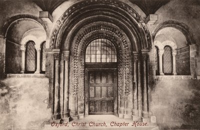 Oxford, Christ Church, Chapter House (zdjęcie czarno-białe) autorstwa English Photographer