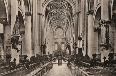 Oxford, Katedra Christchurch, Chór Wschodni (zdjęcie czarno-białe) autorstwa English Photographer