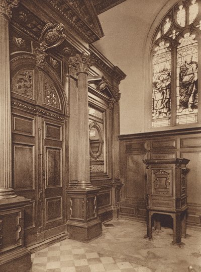 Oxford: Lincoln College, The Chapel Screen autorstwa English Photographer