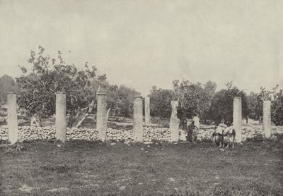 Pałac Heroda, Samaria, Pozostałości pałacu wzniesionego przez Heroda na cześć Augusta autorstwa English Photographer