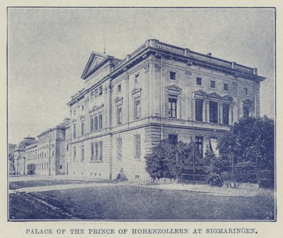 Pałac księcia Hohenzollernów w Sigmaringen autorstwa English Photographer