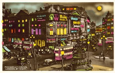 Piccadilly Circus, Londyn, nocą (zdjęcie) autorstwa English Photographer