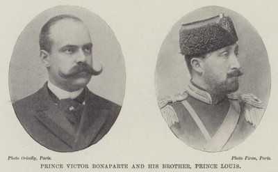 Książę Wiktor Bonaparte i jego brat, książę Ludwik autorstwa English Photographer
