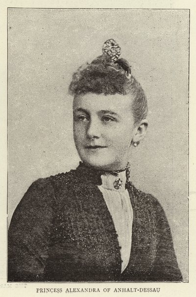 Księżniczka Aleksandra z Anhalt-Dessau autorstwa English Photographer