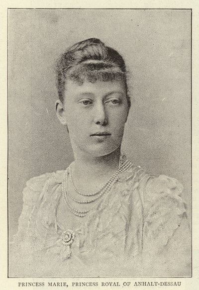 Księżniczka Marie, księżniczka królewska Anhalt-Dessau autorstwa English Photographer