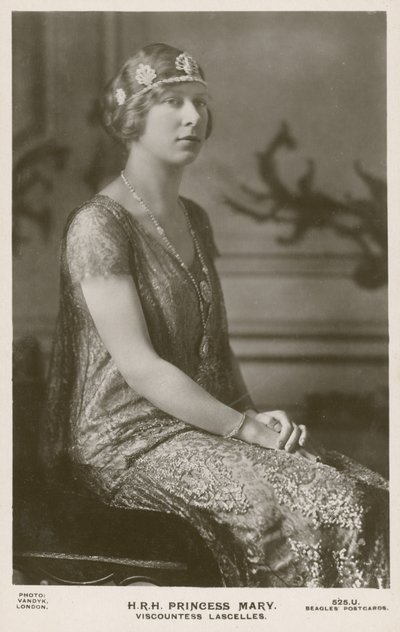 Księżniczka Maria, wicehrabina Lascelles (zdjęcie b/w) autorstwa English Photographer