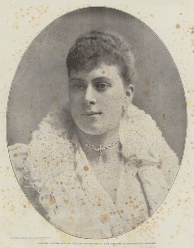Księżniczka Wiktoria Mary z Teck, przyszła żona JKW księcia Clarence i Avondale autorstwa English Photographer