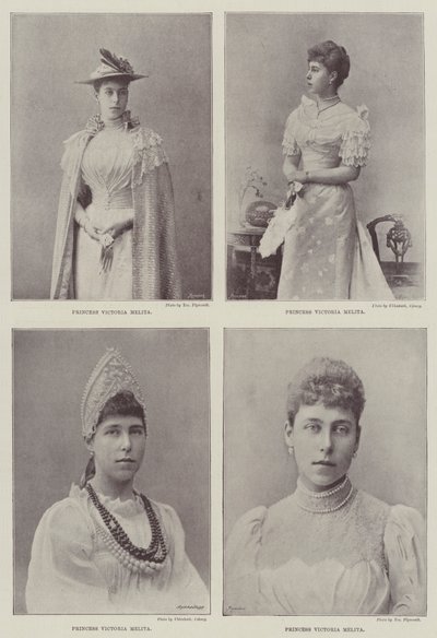 Księżniczka Wiktoria Melita z Saxe Coburg i Gotha autorstwa English Photographer