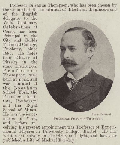 Profesor Silvanus Thompson autorstwa English Photographer