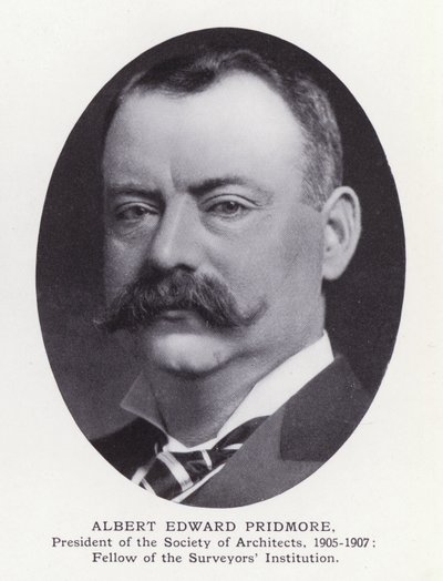 Prominent Men of London: Albert Edward Pridmore (zdjęcie czarno-białe) autorstwa English Photographer