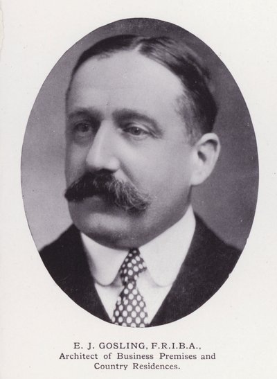 Prominent Men of London: EJ Gosling (czarno-białe zdjęcie) autorstwa English Photographer