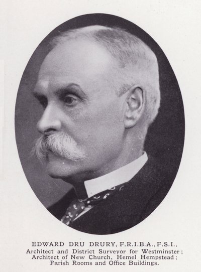 Prominent Men of London: Edward Dru Drury (zdjęcie czarno-białe) autorstwa English Photographer
