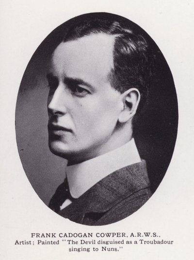 Prominent Men of London: Frank Cadogan Cowper (zdjęcie czarno-białe) autorstwa English Photographer