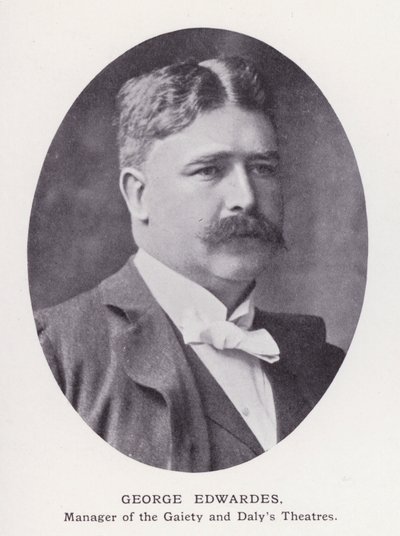 Prominent Men of London: George Edwardes (zdjęcie czarno-białe) autorstwa English Photographer
