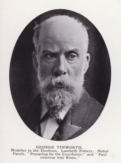 Prominent Men of London: George Tinworth (zdjęcie czarno-białe) autorstwa English Photographer