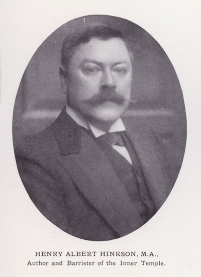 Prominent Men of London: Henry Albert Hinkson (zdjęcie czarno-białe) autorstwa English Photographer