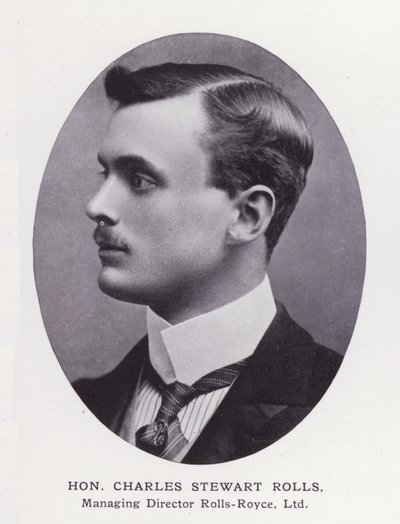 Prominent Men of London: Hon Charles Stewart Rolls (zdjęcie czarno-białe) autorstwa English Photographer
