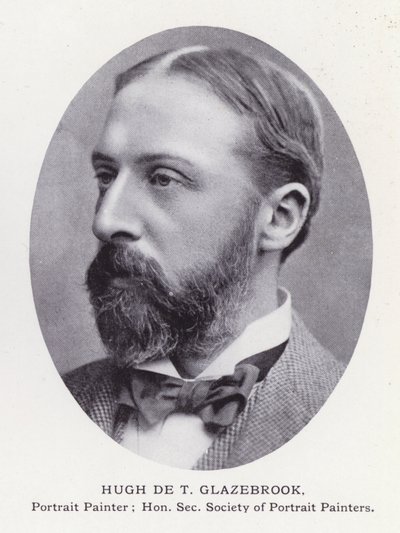 Prominent Men of London: Hugh De T Glazebrook (zdjęcie czarno-białe) autorstwa English Photographer