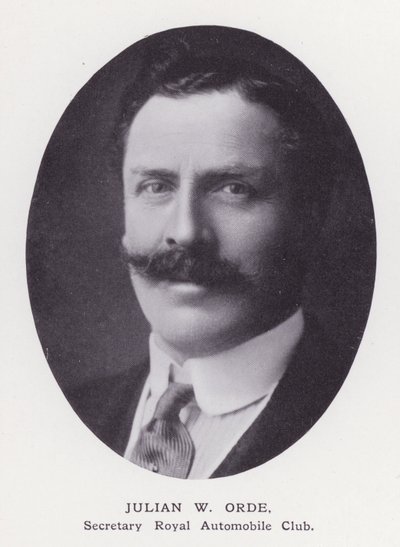 Prominent Men of London: Julian W Orde (zdjęcie czarno-białe) autorstwa English Photographer