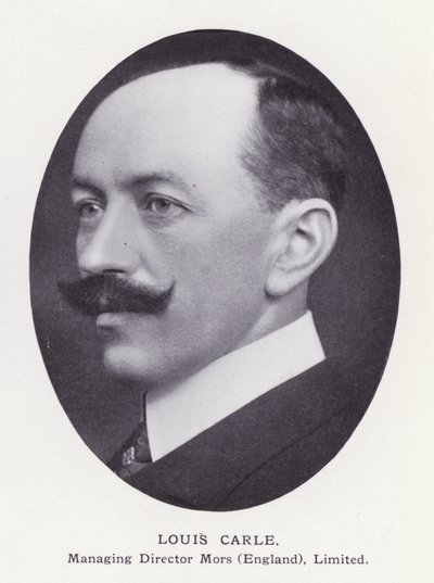 Prominent Men of London: Louis Carle (czarno-białe zdjęcie) autorstwa English Photographer