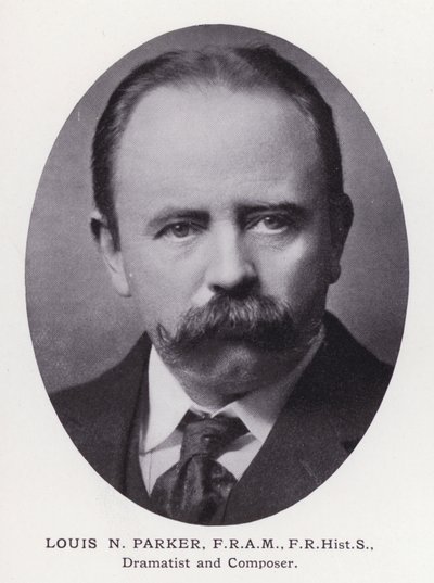 Prominent Men of London: Louis N Parker (zdjęcie czarno-białe) autorstwa English Photographer