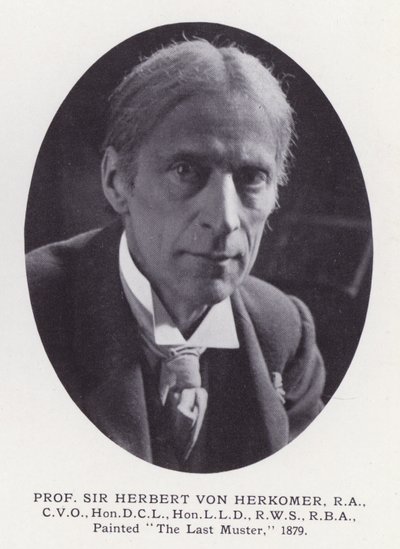 Prominent Men of London: Prof Sir Herbert Von Herkomer (zdjęcie czarno-białe) autorstwa English Photographer