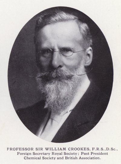 Prominent Men of London: Profesor Sir William Crookes (zdjęcie czarno-białe) autorstwa English Photographer