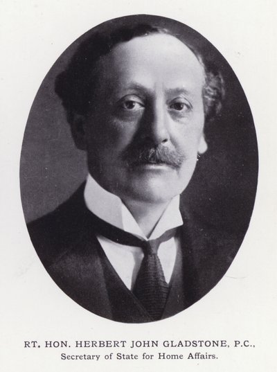 Prominent Men of London: Rt Hon Herbert John Gladstone (zdjęcie czarno-białe) autorstwa English Photographer