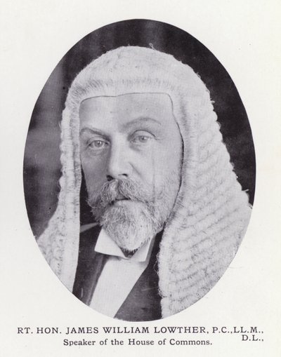 Prominent Men of London: Rt Hon James William Lowther (zdjęcie czarno-białe) autorstwa English Photographer