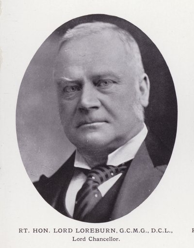 Prominent Men of London: Rt Hon Lord Loreburn (zdjęcie czarno-białe) autorstwa English Photographer