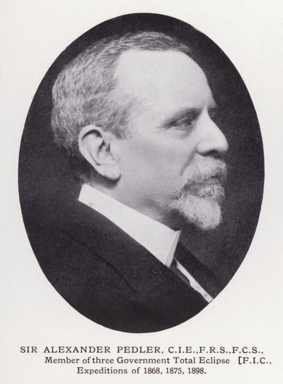 Prominent Men of London: Sir Alexander Pedler (czarno-białe zdjęcie) autorstwa English Photographer