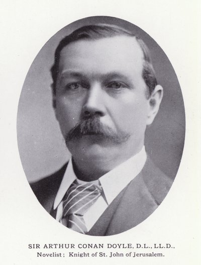 Prominent Men of London: Sir Arthur Conan Doyle (zdjęcie czarno-białe) autorstwa English Photographer