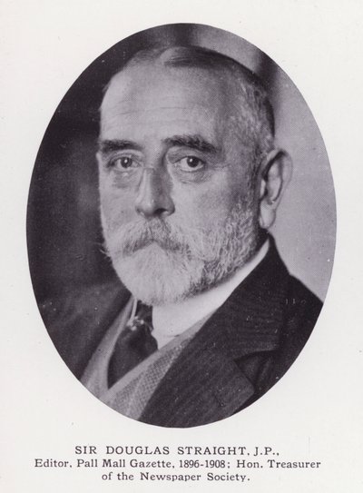 Prominent Men of London: Sir Douglas Straight (zdjęcie czarno-białe) autorstwa English Photographer