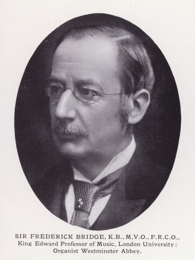 Prominent Men of London: Sir Frederick Bridge (zdjęcie czarno-białe) autorstwa English Photographer