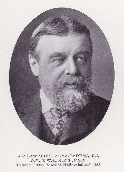 Prominent Men of London: Sir Lawrence Alma-Tadema (zdjęcie czarno-białe) autorstwa English Photographer