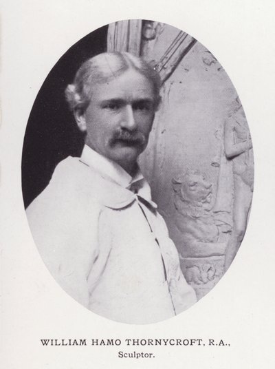 Prominent Men of London: William Hamo Thornycroft (zdjęcie czarno-białe) autorstwa English Photographer