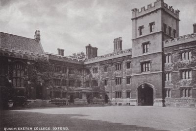 Quadrangle Exeter College, Oksford autorstwa English Photographer