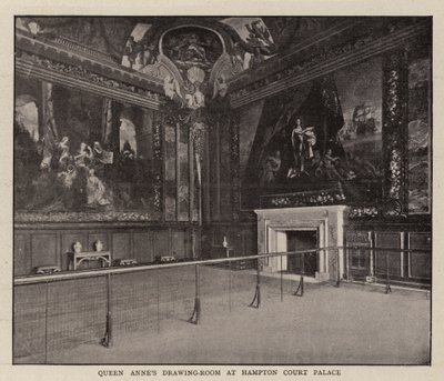 Salon Królowej Anny w Pałacu Hampton Court autorstwa English Photographer