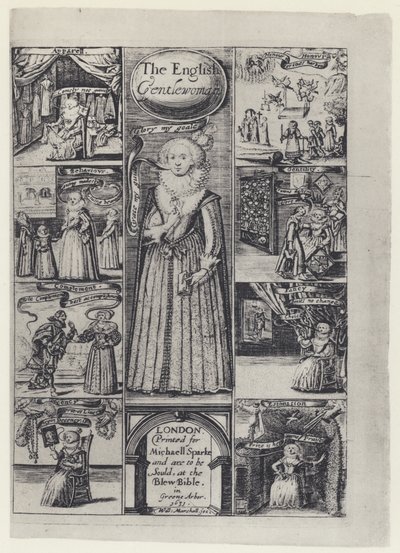 R Brathwait, angielska dżentelmenka, M Sparke 1631 (zdjęcie czarno-białe) autorstwa English Photographer