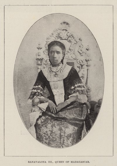 Ranavalona III, królowa Madagaskaru autorstwa English Photographer