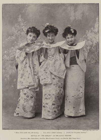 Odrodzenie The Mikado w Teatrze Savoy autorstwa English Photographer