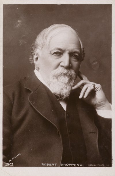 Robert Browning (1812-1889), angielski poeta i dramaturg autorstwa English Photographer