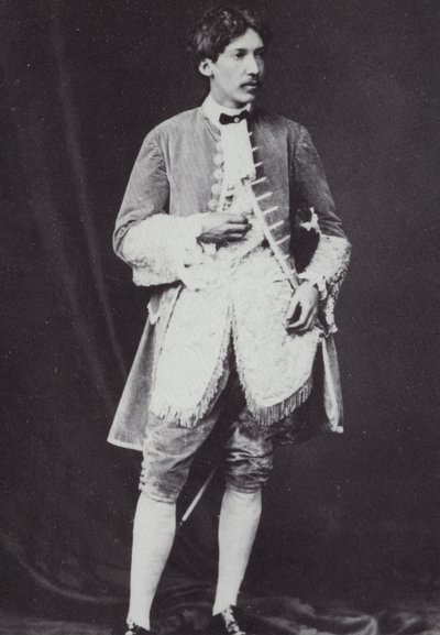 Robert Louis Stevenson (1850-1894), szkocki powieściopisarz, poeta i pisarz podróżnik, 1870 autorstwa English Photographer