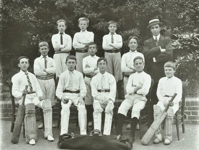 Rosendale Road School: drużyna krykieta, 1897 autorstwa English Photographer