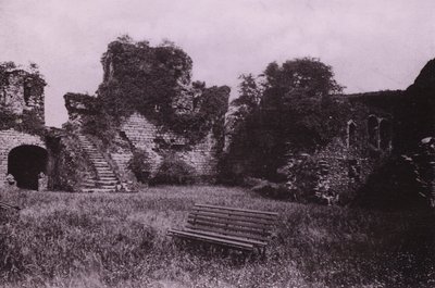 Zamek Rothesay (zdjęcie czarno-białe) autorstwa English Photographer