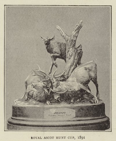 Puchar Królewskiego Polowania na Ascot, 1891 autorstwa English Photographer