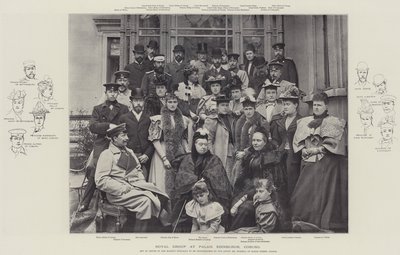 Royal Group w Palais Edinburgh, Coburg autorstwa English Photographer