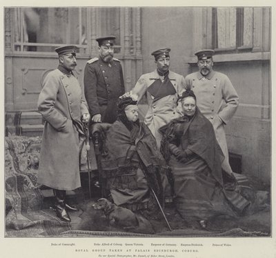 Royal Group podjęta w Palais Edinburgh, Coburg autorstwa English Photographer