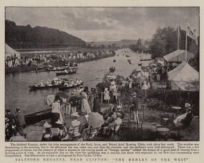 Regaty Saltford, niedaleko Clifton, Henley of the West autorstwa English Photographer